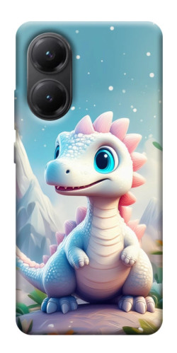 Чехол itsPrint Белый дракоша для Xiaomi Poco X7 Pro