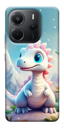 Чохол itsPrint Білий дракоша для Xiaomi Redmi Note 14 4G (Europe version)