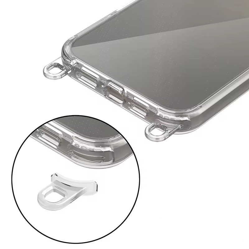 Чохол TPU Transparent with Straps для Apple iPhone 15 Pro Max (6.7) Зображення №4 Чохол TPU Transparent with Straps для Apple iPhone 15 Pro Max (6.7) дивитися фото №4