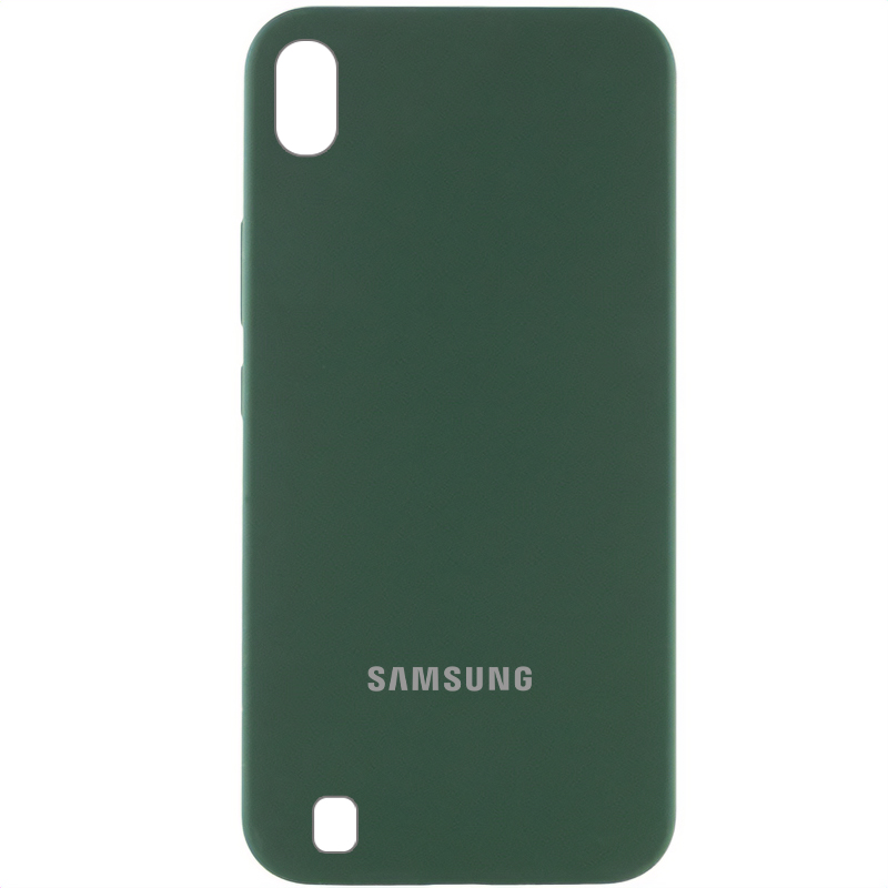 Чехол Silicone Cover Lakshmi (AAA) with Logo для Samsung Galaxy A10 (A105F), Зеленый / Cyprus Green, Силикон, купить оптом с доставкой