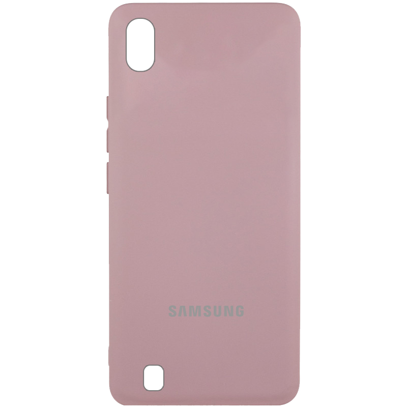 Чехол Silicone Cover Lakshmi (AAA) with Logo для Samsung Galaxy A10 (A105F), Розовый / Pink Sand, Силикон, купить оптом с доставкой