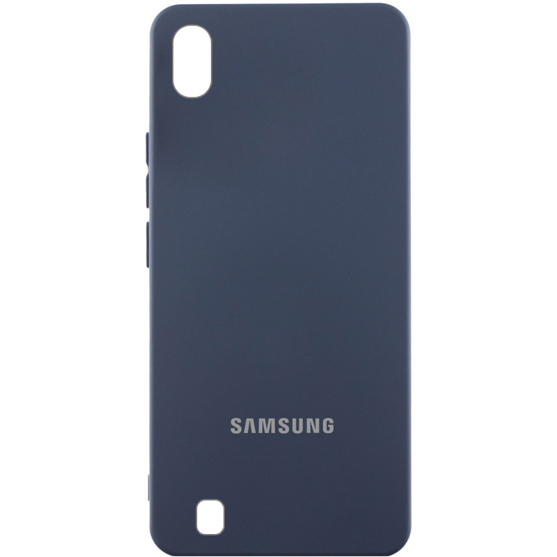Чехол Silicone Cover Lakshmi (AAA) with Logo для Samsung Galaxy A10 (A105F), Темно-синий / Midnight blue, Силикон, купить оптом с доставкой