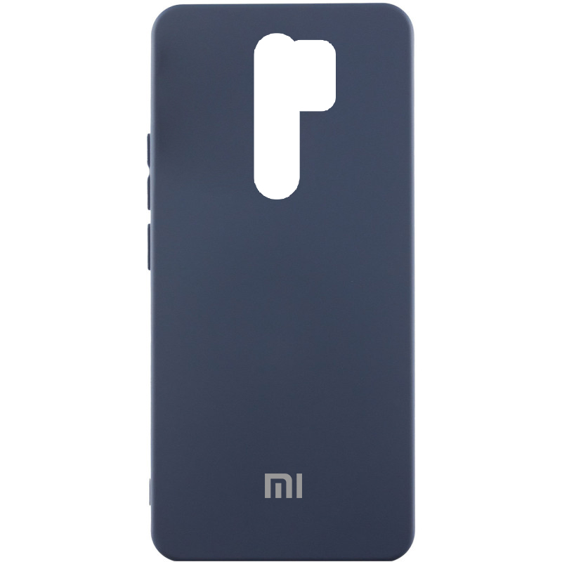 Чехол Silicone Cover Lakshmi (AAA) with Logo для Xiaomi Redmi Note 8 Pro, Темно-синий / Midnight blue, Силикон, купить оптом с доставкой