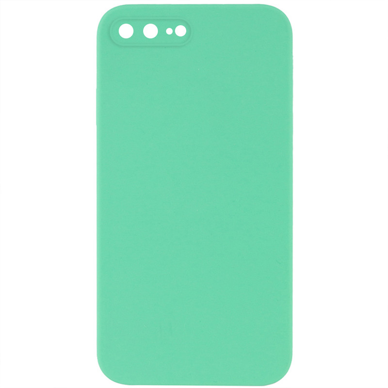 Чохол Silicone Case Square Full Camera Protective (AA) для Apple iPhone 7 plus / 8 plus (5.5) | Мікрофібра на малюнкі №1