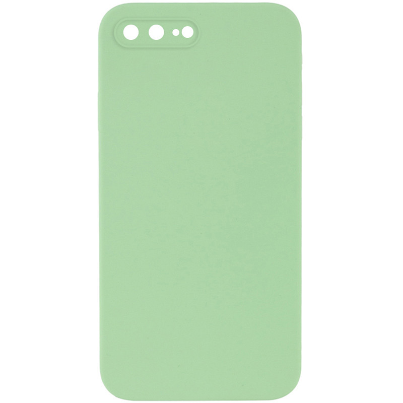 Чохол Silicone Case Square Full Camera Protective (AA) для Apple iPhone 7 plus / 8 plus (5.5) | Мікрофібра на малюнкі №1
