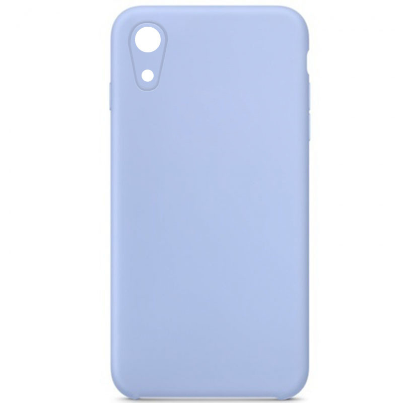 Чохол Silicone Case Square Full Camera Protective (AA) для Apple iPhone XR (6.1) | Мікрофібра на малюнкі №1