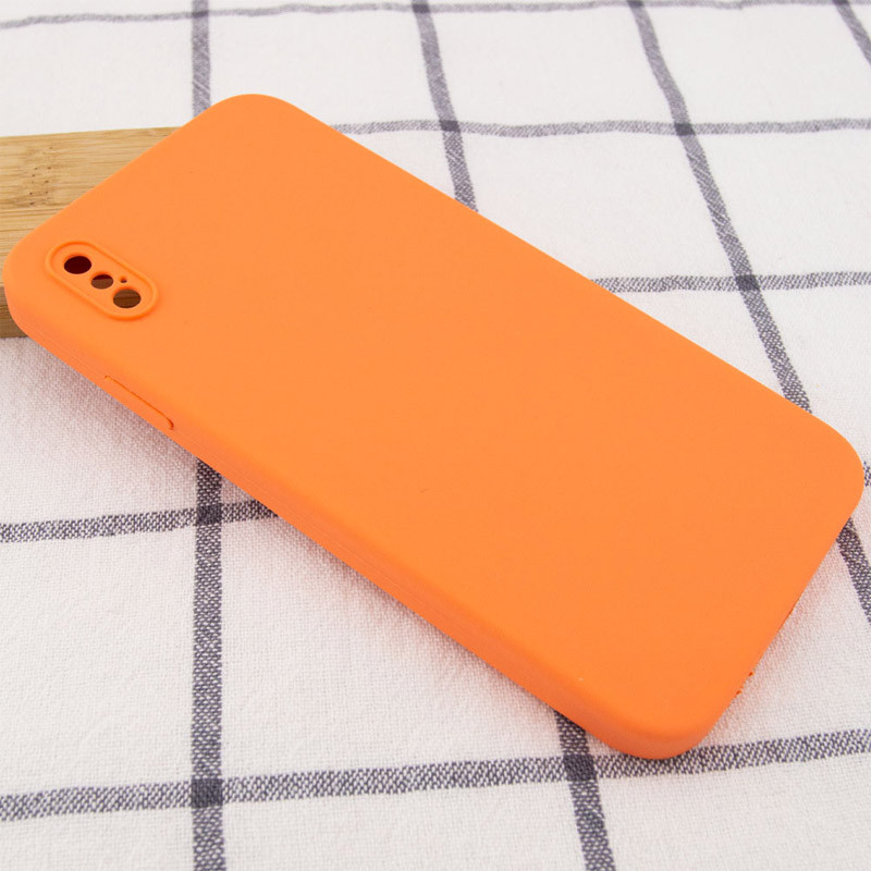 Чохол Silicone Case Square Full Camera Protective (AA) для Apple iPhone XS Max (6.5) | Мікрофібра на малюнкі №2
