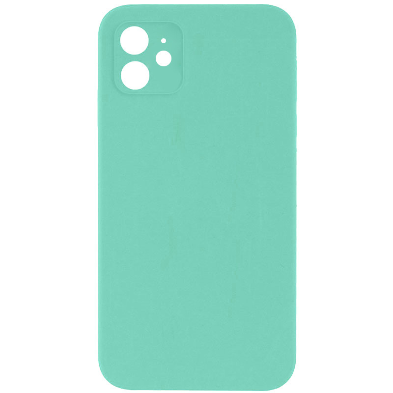 Чохол Silicone Case Square Full Camera Protective (AA) для Apple iPhone 11 (6.1) | Мікрофібра на малюнкі №1