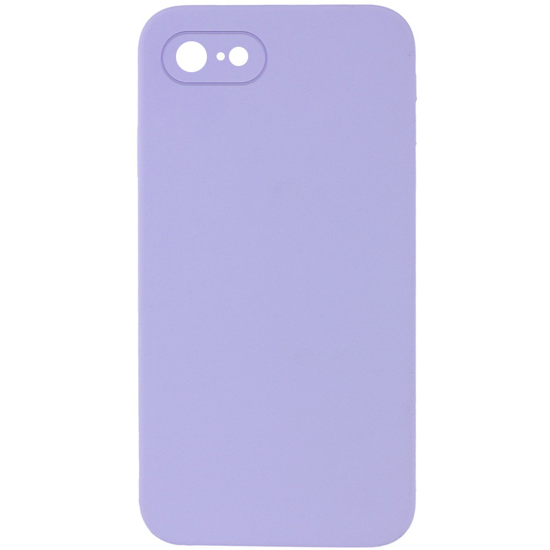 Чохол Silicone Case Square Full Camera Protective (AA) для Apple iPhone 6/6s (4.7) | Мікрофібра на малюнкі №1