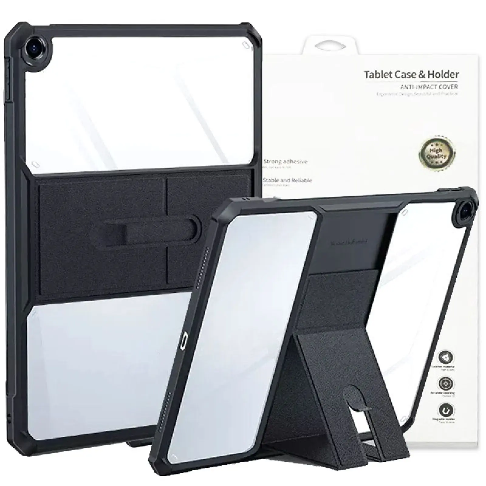 Уценка TPU+PC чехол Xundd Stand c усиленными углами для Realme Pad (10.4"), Вскрытая упаковка / Черный, TPU+PC, купить оптом с доставкой