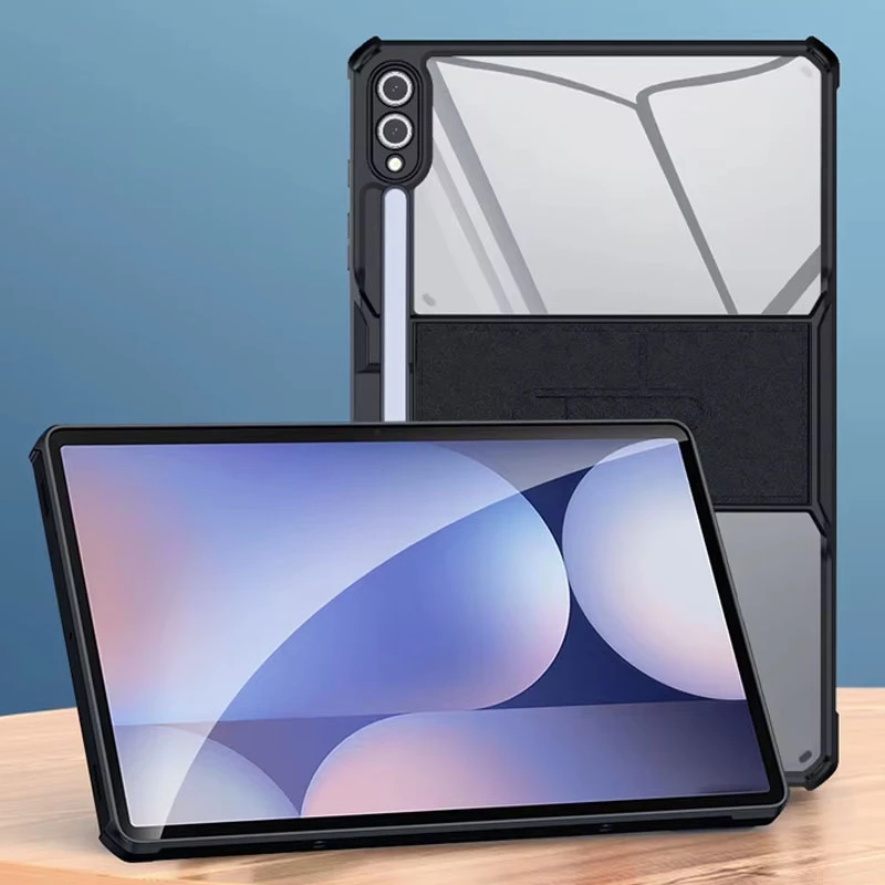 TPU+PC чехол Xundd Stand c усиленными углами для Samsung Galaxy Tab S10+ / S9+ (12.4"), Черный 4, TPU+PC, купить оптом с доставкой