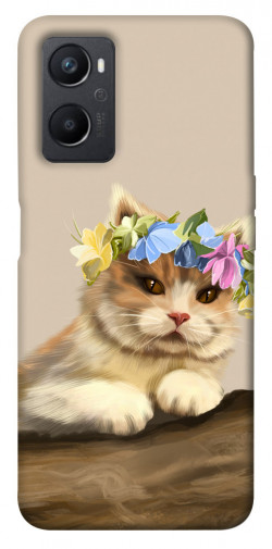 Чехол itsPrint Cat in flowers для Oppo A96