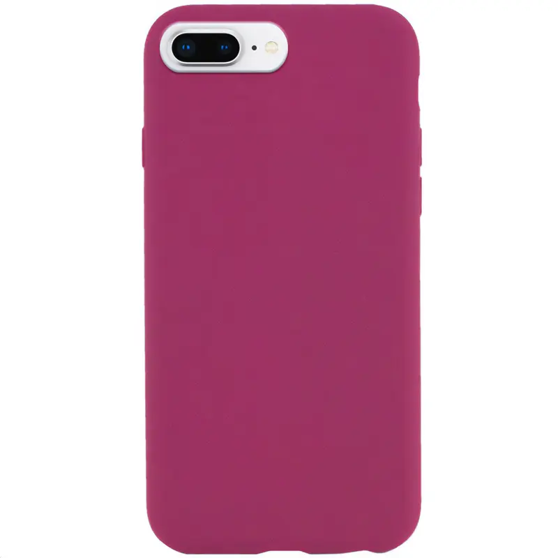 Чехол Silk Full Protective (AA) NO LOGO для Apple iPhone 7 plus / 8 plus (5.5"), Бордовый / Maroon, Силикон, купить оптом с доставкой