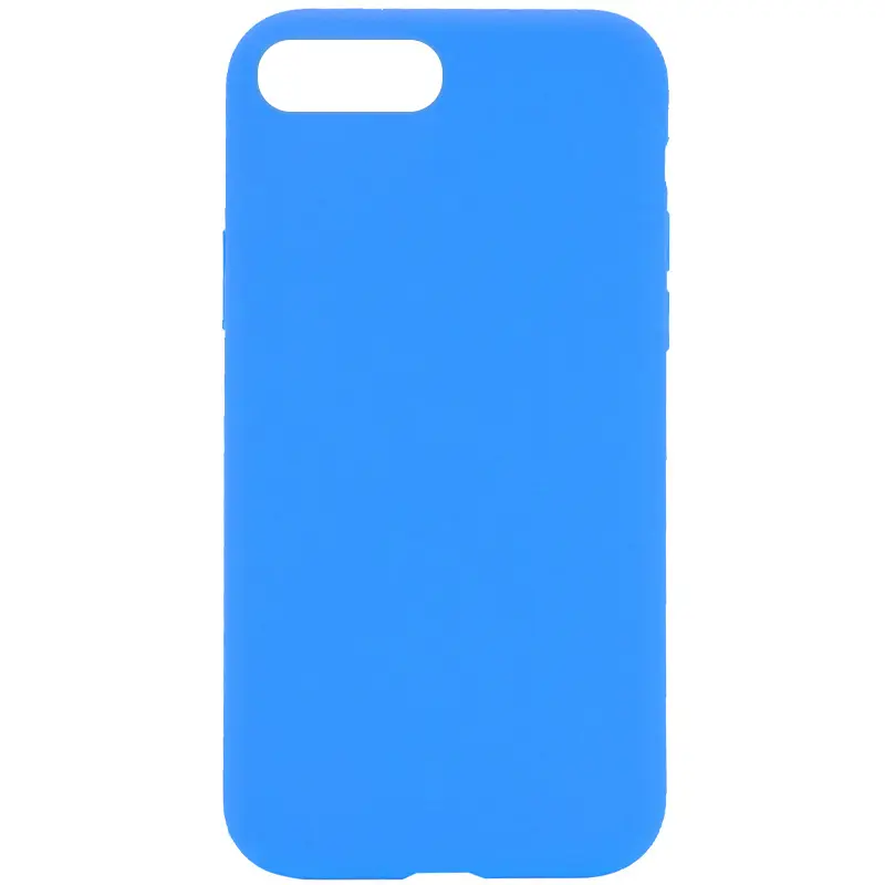 Чехол Silk Full Protective (AA) NO LOGO для Apple iPhone 7 plus / 8 plus (5.5"), Голубой / Blue, Силикон, купить оптом с доставкой