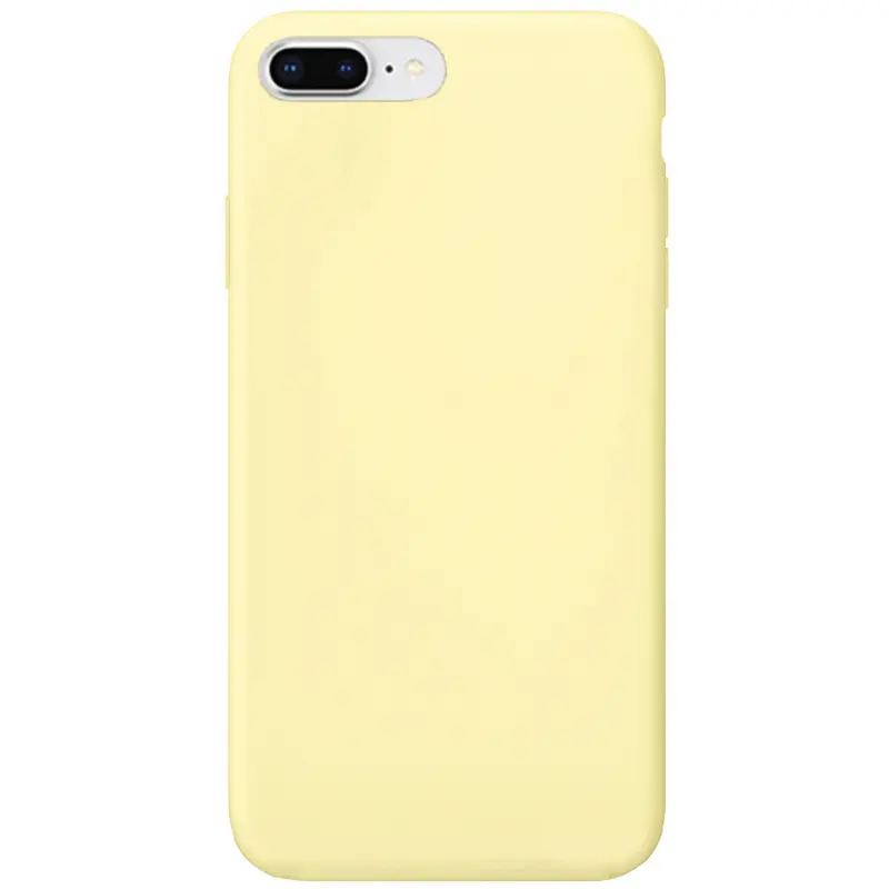 Чехол Silk Full Protective (AA) NO LOGO для Apple iPhone 7 plus / 8 plus (5.5"), Желтый / Mellow Yellow, Силикон, купить оптом с доставкой