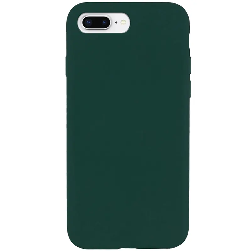Чехол Silk Full Protective (AA) NO LOGO для Apple iPhone 7 plus / 8 plus (5.5"), Зеленый / Forest green, Силикон, купить оптом с доставкой