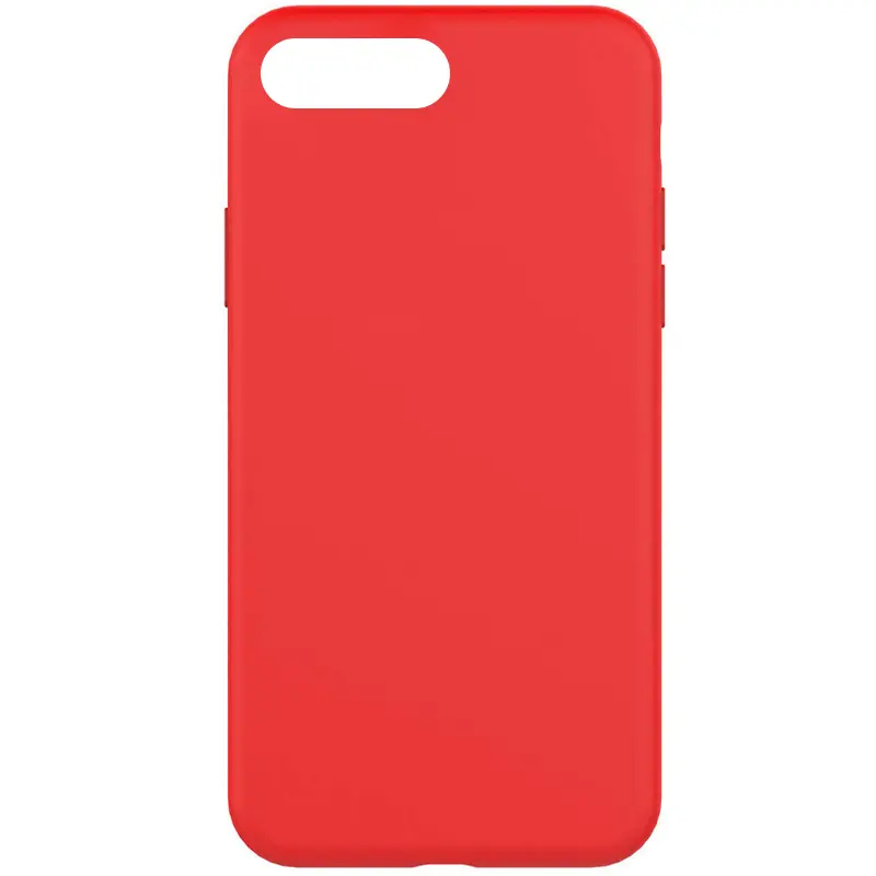 Чехол Silk Full Protective (AA) NO LOGO для Apple iPhone 7 plus / 8 plus (5.5"), Красный / Red, Силикон, купить оптом с доставкой