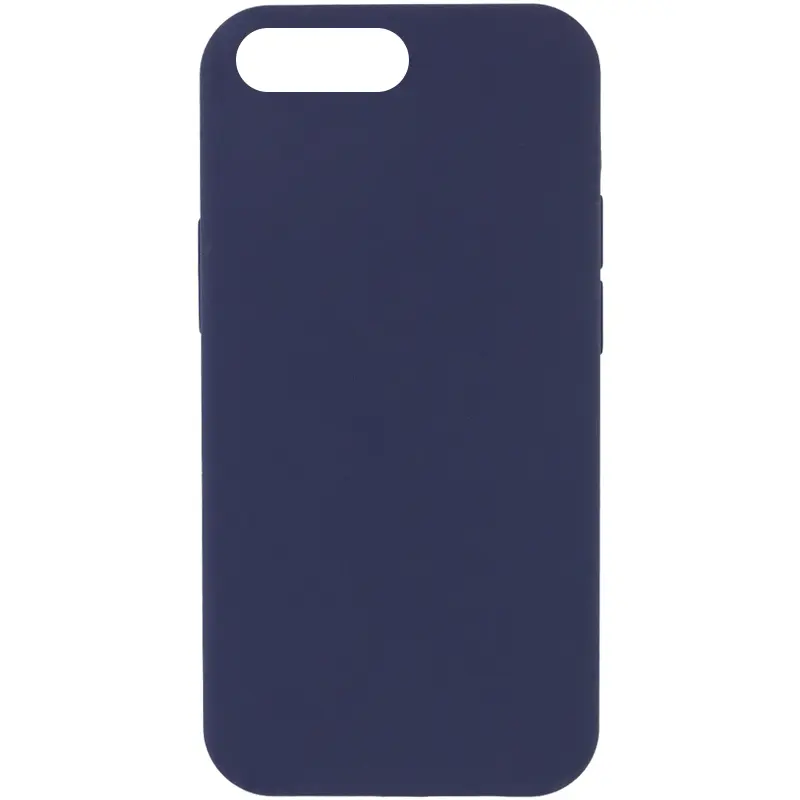 Чехол Silk Full Protective (AA) NO LOGO для Apple iPhone 7 plus / 8 plus (5.5"), Темно-синий / Midnight blue, Силикон, купить оптом с доставкой