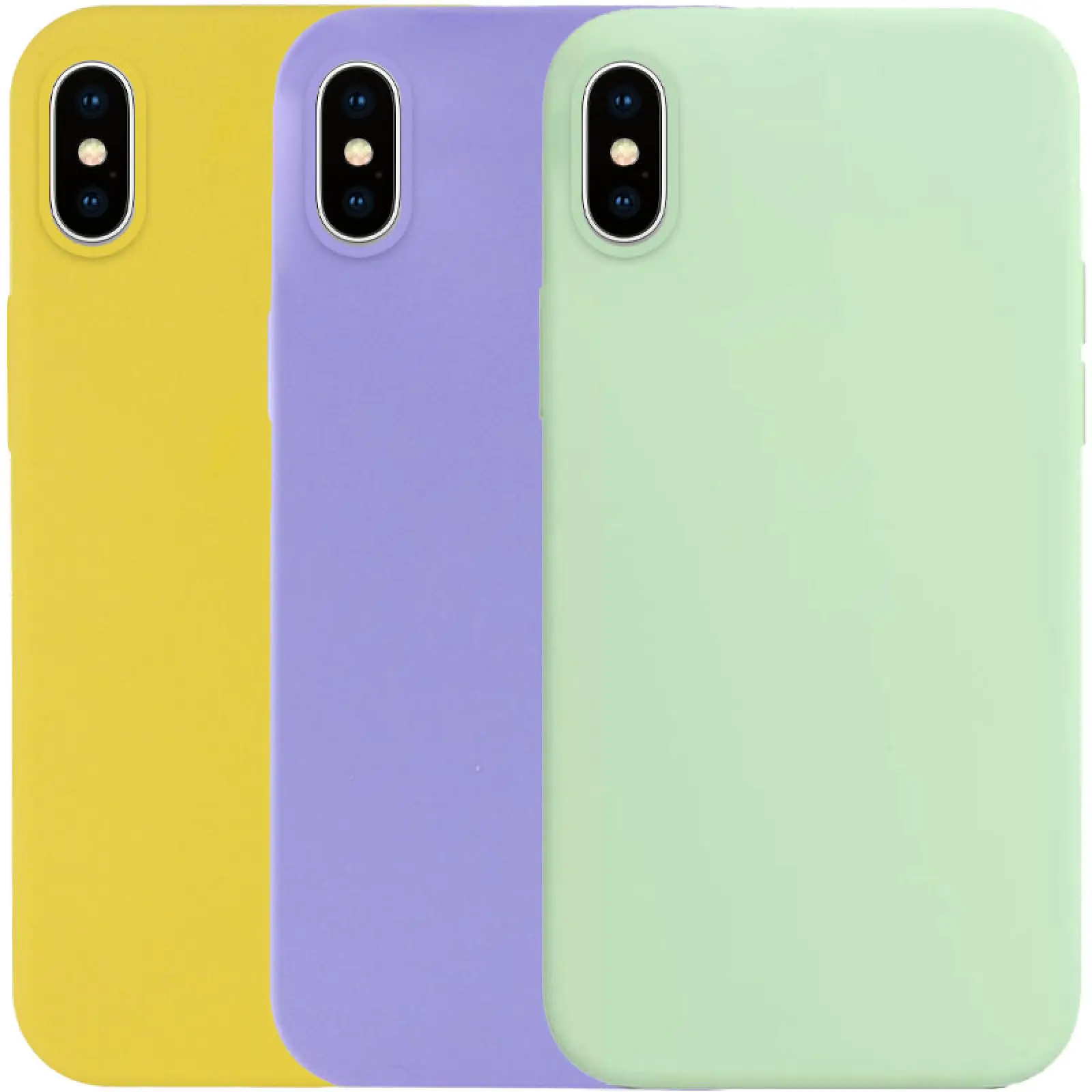 Чехол Silicone Case Full Protective (AA) NO LOGO для Apple iPhone X / XS (5.8"), Силикон, купить оптом с доставкой
