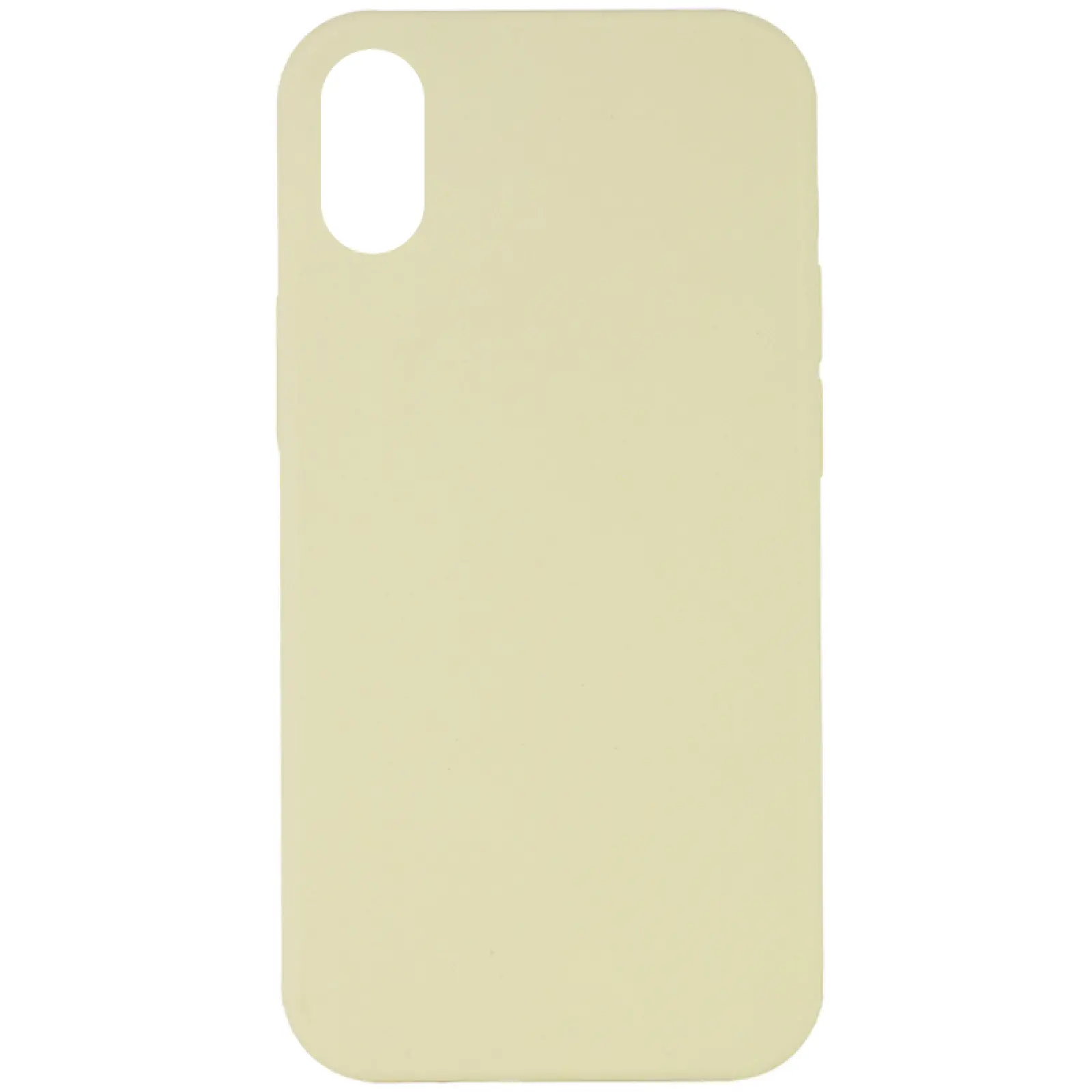 Чехол Silicone Case Full Protective (AA) NO LOGO для Apple iPhone X / XS (5.8"), Желтый / Mellow Yellow, Силикон, купить оптом с доставкой