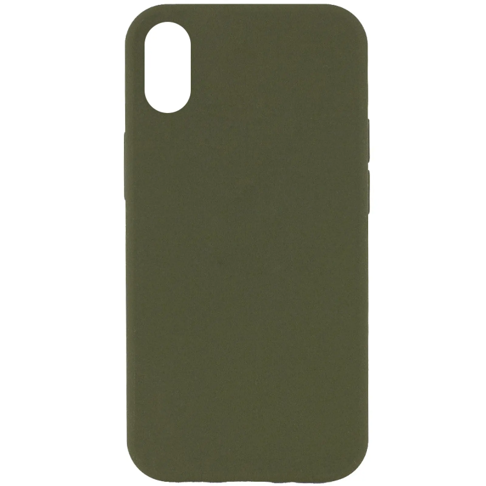 Чехол Silk Full Protective (AA) NO LOGO для Apple iPhone X / XS (5.8"), Зеленый / Dark Olive, Силикон, купить оптом с доставкой