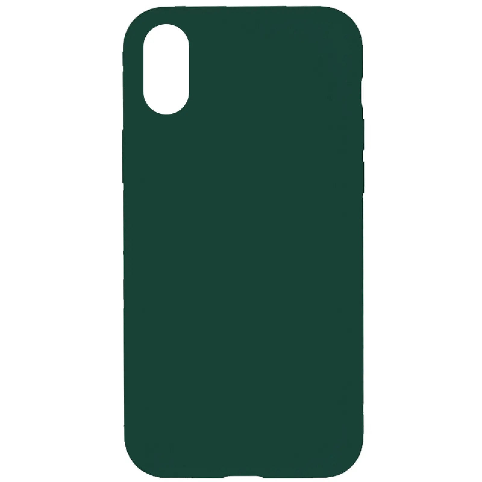 Чехол Silk Full Protective (AA) NO LOGO для Apple iPhone X / XS (5.8"), Зеленый / Forest green, Силикон, купить оптом с доставкой
