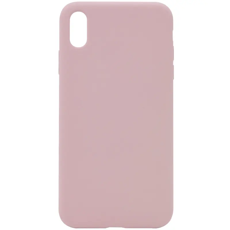 Чехол Silk Full Protective (AA) NO LOGO для Apple iPhone X / XS (5.8"), Розовый / Pink Sand, Силикон, купить оптом с доставкой