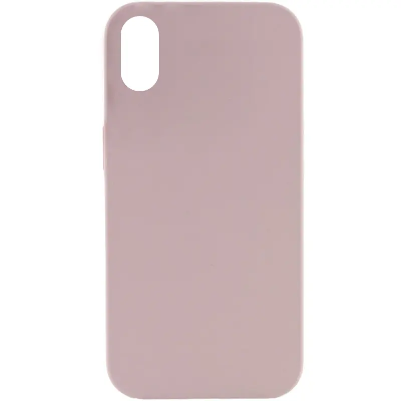 Чехол Silk Full Protective (AA) NO LOGO для Apple iPhone X / XS (5.8"), Серый / Lavender, Силикон, купить оптом с доставкой