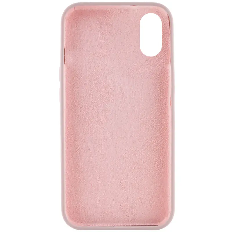 Чехол Silk Full Protective (AA) NO LOGO для Apple iPhone X / XS (5.8"), Серый / Lavender 1, Силикон, купить оптом с доставкой