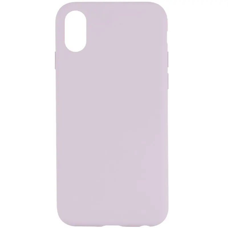 Чехол Silk Full Protective (AA) NO LOGO для Apple iPhone X / XS (5.8"), Сиреневый / Lilac, Силикон, купить оптом с доставкой