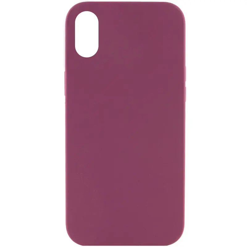 Чехол Silk Full Protective (AA) NO LOGO для Apple iPhone XR (6.1"), Бордовый / Plum, Силикон, купить оптом с доставкой