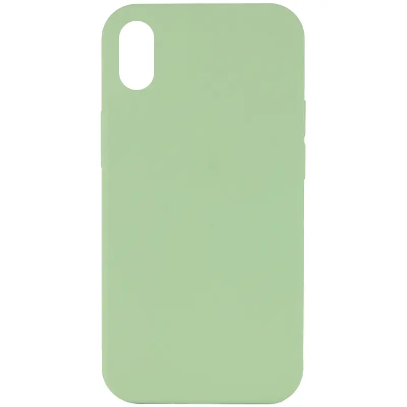 Чехол Silk Full Protective (AA) NO LOGO для Apple iPhone XR (6.1"), Мятный / Mint, Силикон, купить оптом с доставкой