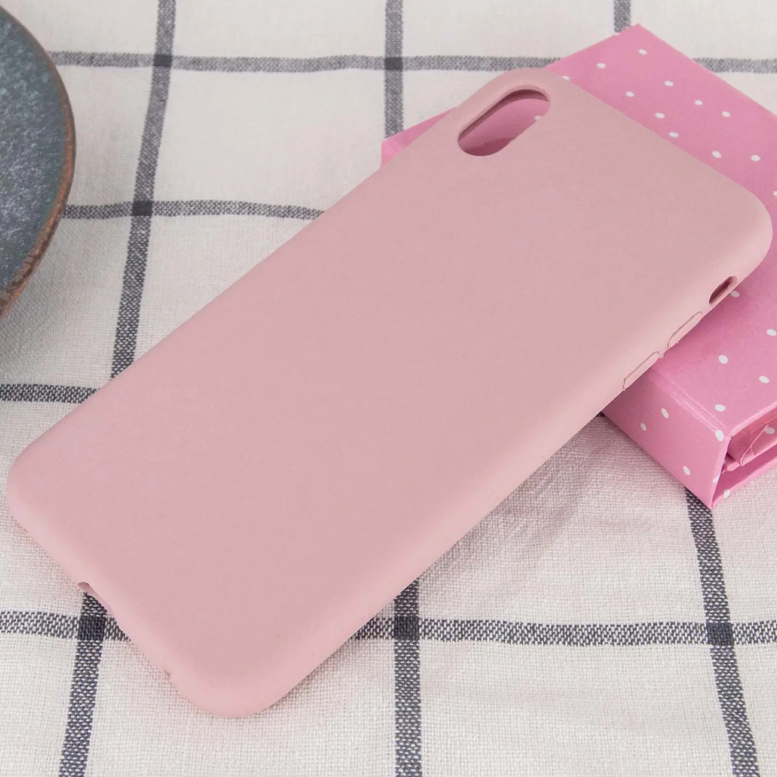 Чехол Silk Full Protective (AA) NO LOGO для Apple iPhone XR (6.1"), Розовый / Pink Sand 1, Силикон, купить оптом с доставкой