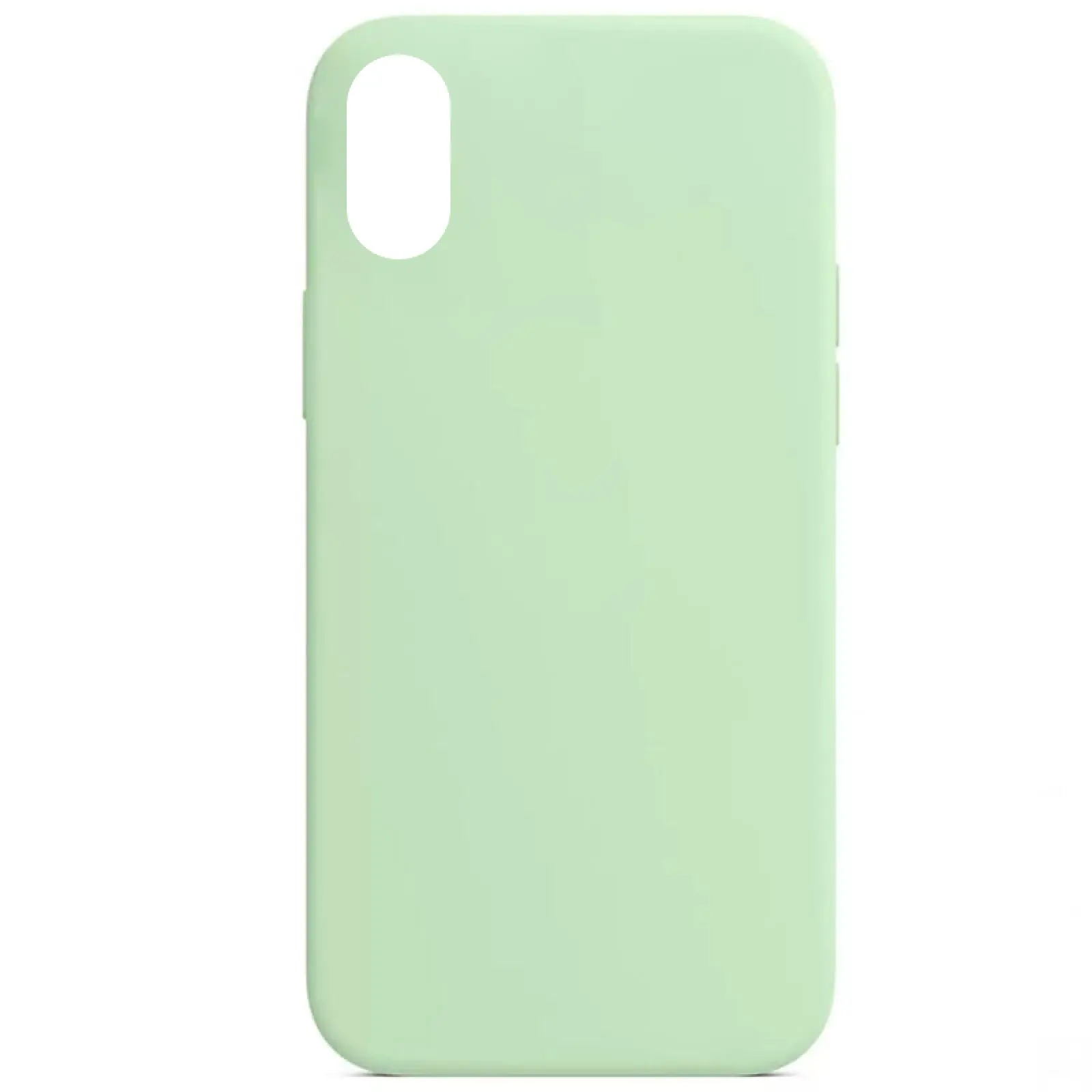 Чехол Silk Full Protective (AA) NO LOGO для Apple iPhone XS Max (6.5"), Зеленый / Pistachio, Силикон, купить оптом с доставкой