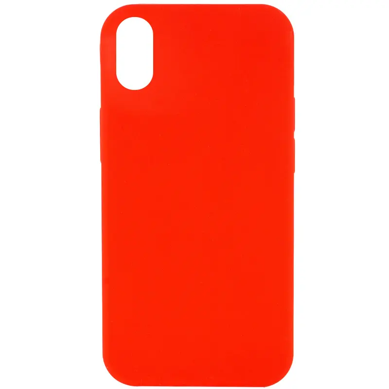 Чехол Silk Full Protective (AA) NO LOGO для Apple iPhone XS Max (6.5"), Красный / Red, Силикон, купить оптом с доставкой