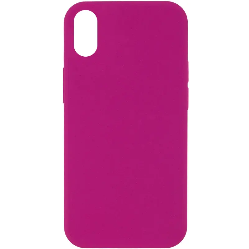 Чехол Silk Full Protective (AA) NO LOGO для Apple iPhone XS Max (6.5"), Малиновый / Dragon Fruit, Силикон, купить оптом с доставкой