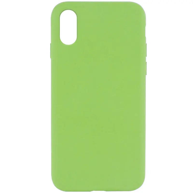 Чехол Silk Full Protective (AA) NO LOGO для Apple iPhone XS Max (6.5"), Мятный / Mint, Силикон, купить оптом с доставкой