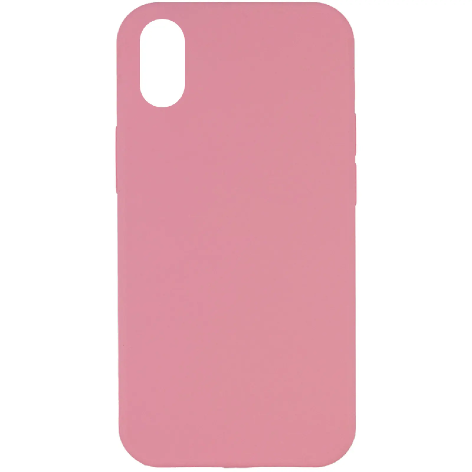 Чехол Silk Full Protective (AA) NO LOGO для Apple iPhone XS Max (6.5"), Розовый / Light pink, Силикон, купить оптом с доставкой