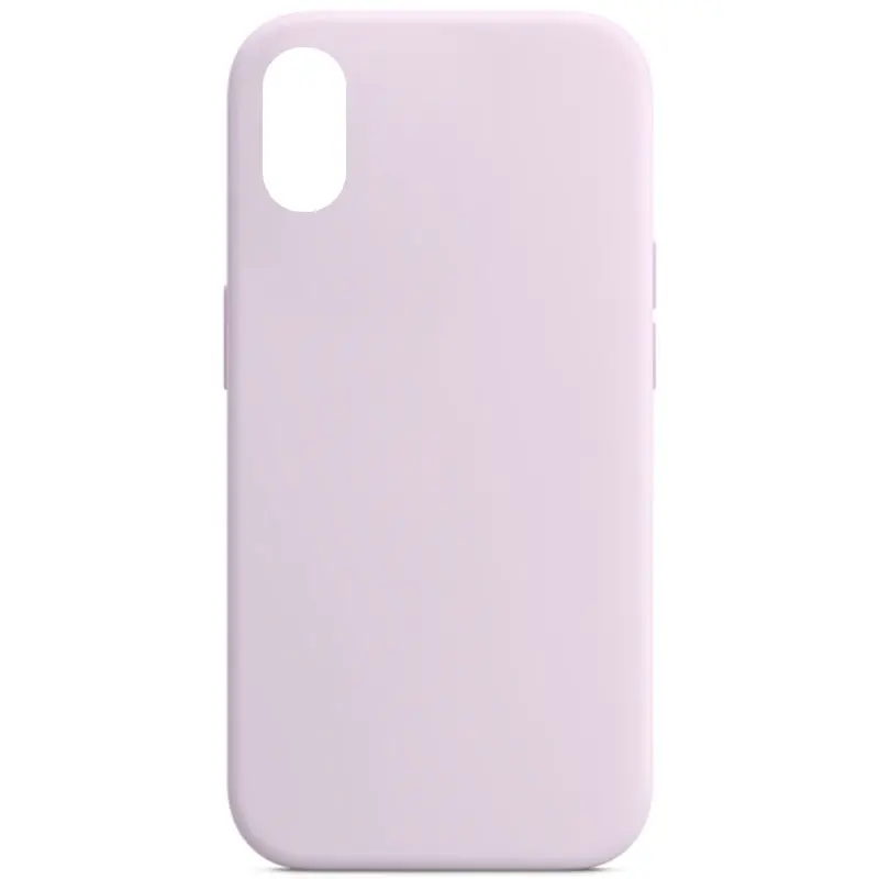 Чехол Silk Full Protective (AA) NO LOGO для Apple iPhone XS Max (6.5"), Сиреневый / Lilac, Силикон, купить оптом с доставкой