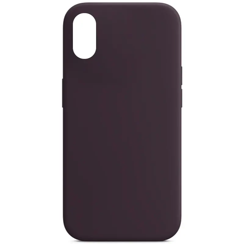 Чехол Silk Full Protective (AA) NO LOGO для Apple iPhone XS Max (6.5"), Фиолетовый / Elderberry, Силикон, купить оптом с доставкой