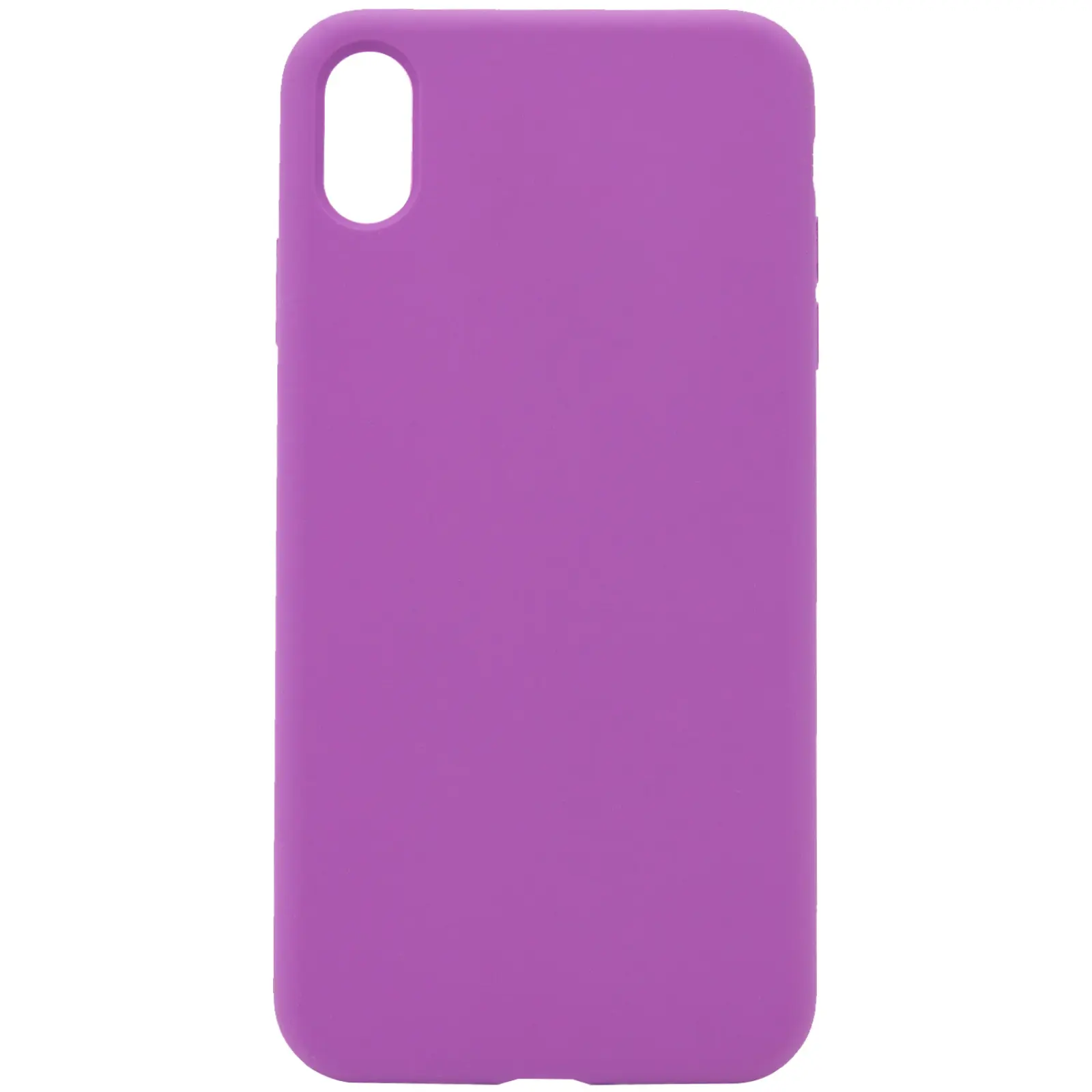 Чехол Silk Full Protective (AA) NO LOGO для Apple iPhone XS Max (6.5"), Фиолетовый / Grape, Силикон, купить оптом с доставкой
