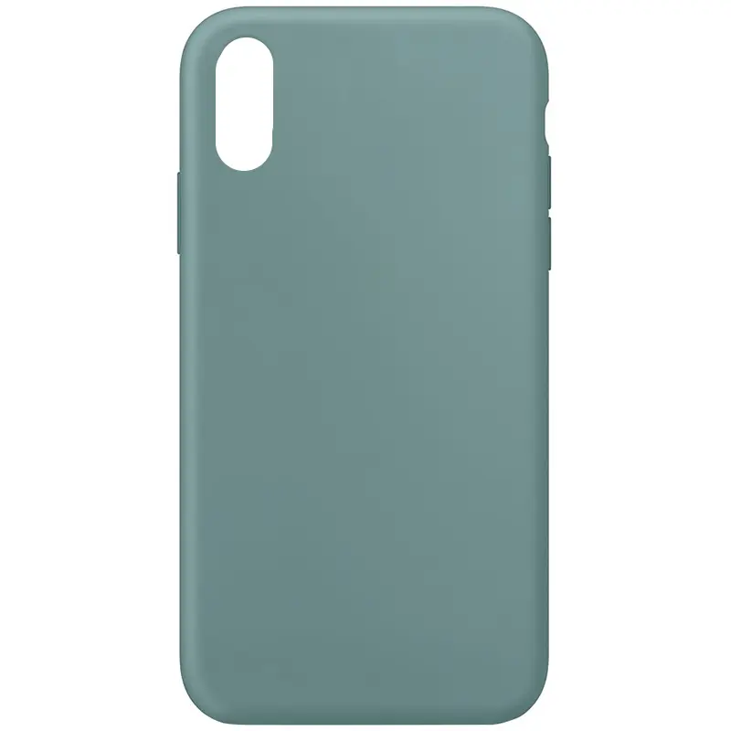 Чехол Silk Full Protective (AA) NO LOGO для Apple iPhone XS Max (6.5"), Зеленый / Cactus, Силикон, купить оптом с доставкой