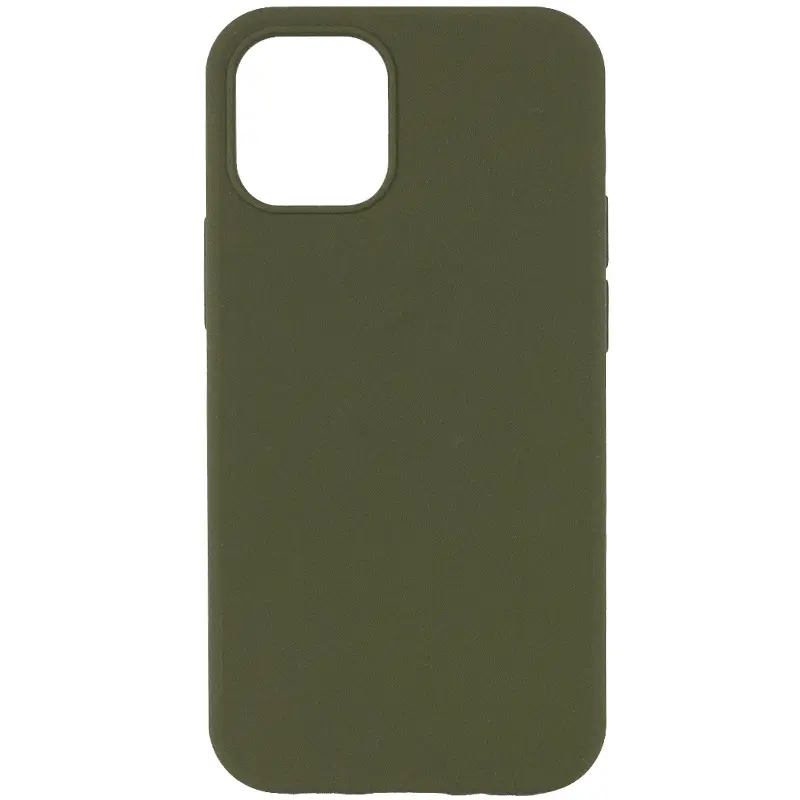 Чехол Silk Full Protective (AA) NO LOGO для Apple iPhone 11 (6.1"), Зеленый / Dark Olive, Силикон, купить оптом с доставкой
