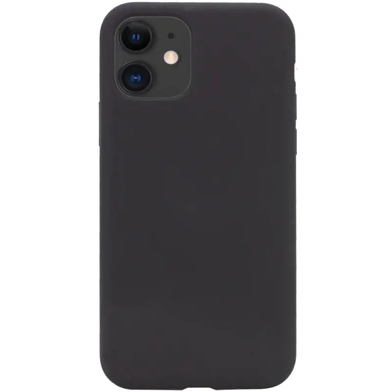 Чохол Silk Full Protective (AA) NO LOGO для Apple iPhone 11 (6.1"), Чорний / Black, Силікон, купити оптом з доставкою
