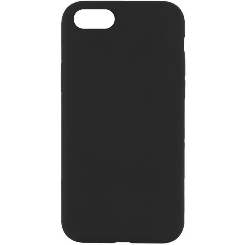 Чехол Silk Full Protective (AA) NO LOGO для Apple iPhone SE (2020) / 7 / 8 (4.7"), Черный / Black, Силикон, купить оптом с доставкой