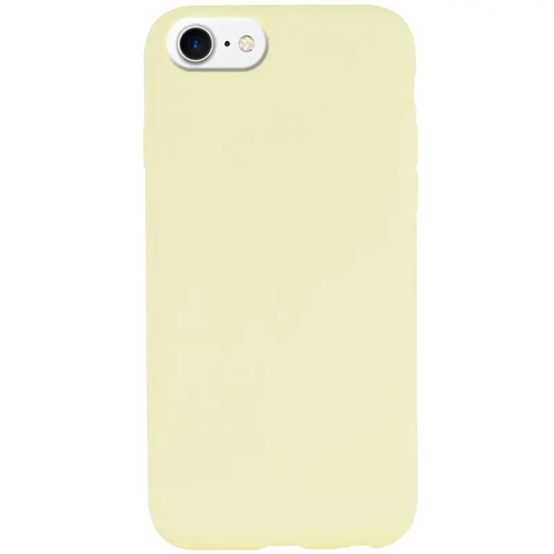 Чехол Silk Full Protective (AA) NO LOGO для Apple iPhone SE (2020) / 7 / 8 (4.7"), Желтый / Mellow Yellow, Силикон, купить оптом с доставкой