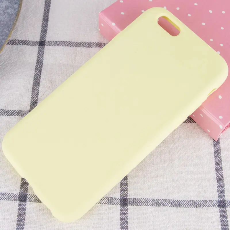 Чехол Silk Full Protective (AA) NO LOGO для Apple iPhone SE (2020) / 7 / 8 (4.7"), Желтый / Mellow Yellow 1, Силикон, купить оптом с доставкой
