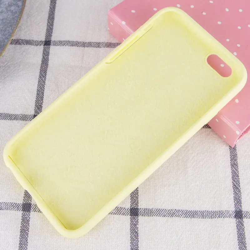 Чехол Silk Full Protective (AA) NO LOGO для Apple iPhone SE (2020) / 7 / 8 (4.7"), Желтый / Mellow Yellow 2, Силикон, купить оптом с доставкой