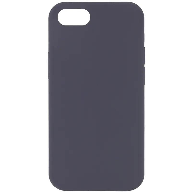 Чехол Silk Full Protective (AA) NO LOGO для Apple iPhone SE (2020) / 7 / 8 (4.7"), Серый / Dark Gray, Силикон, купить оптом с доставкой