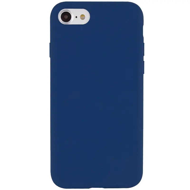 Чехол Silk Full Protective (AA) NO LOGO для Apple iPhone SE (2020) / 7 / 8 (4.7"), Синий / Deep navy, Силикон, купить оптом с доставкой
